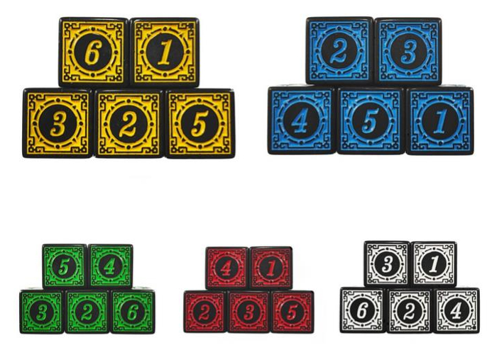 Набор Кубиков D6 с узором (5)